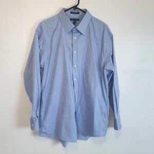 dress shirt Blue Non-iron size 18 1/2 34-35